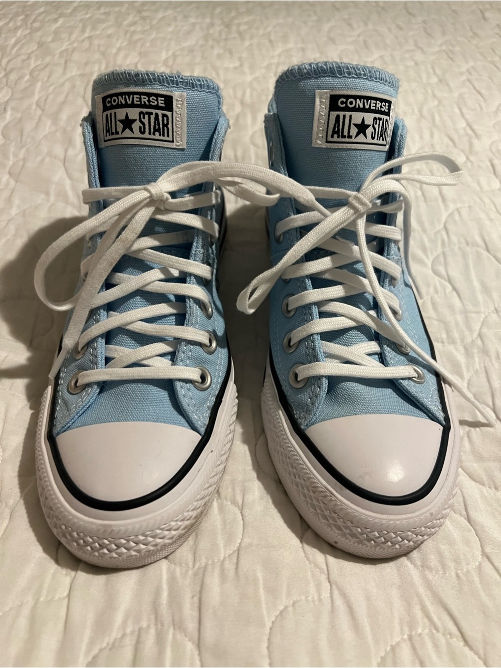 Converse All Star Light Blue High Top Sneakers